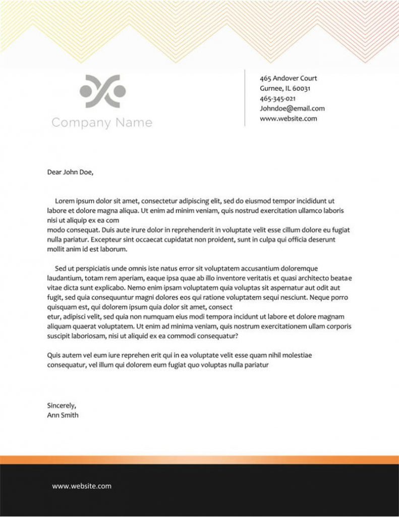 Free Corporate Letterhead Template