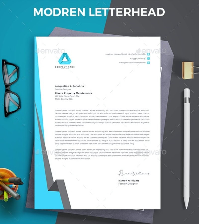 Modern Letterhead Word Template