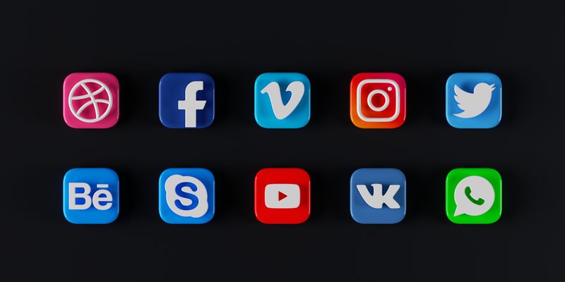 Social media d Icon collection