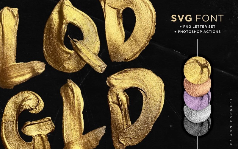 liquid gold svg font