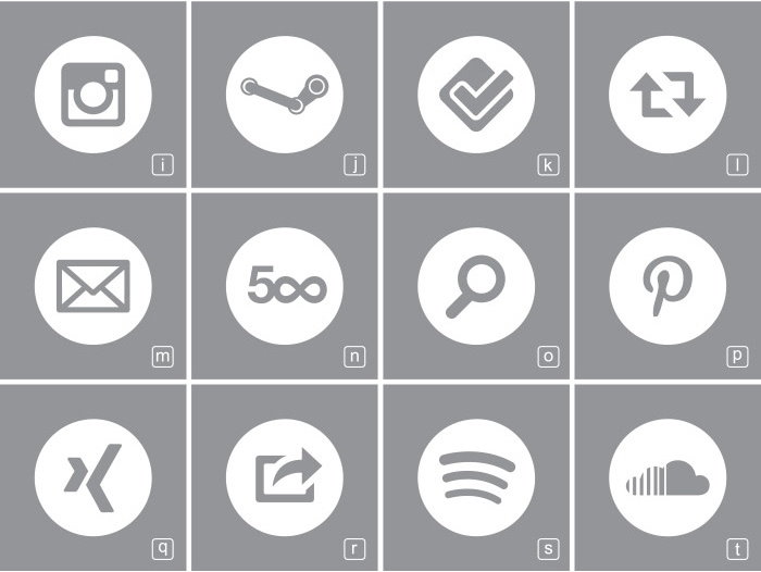 18 Free Social Media Icon Sets and Icon Fonts for Web and App Design