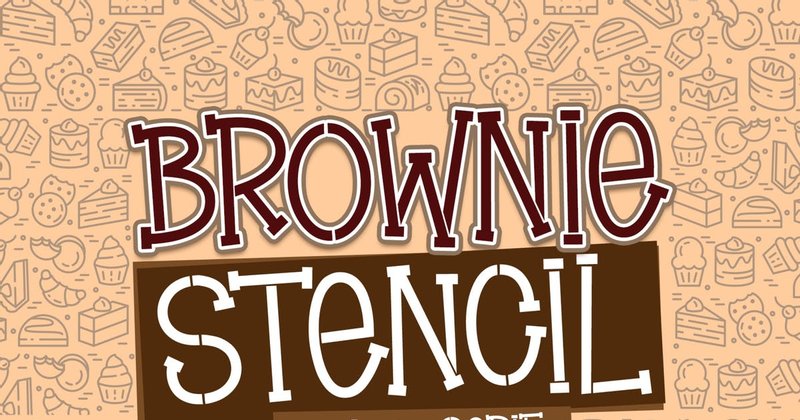 Brownie Stencil Font