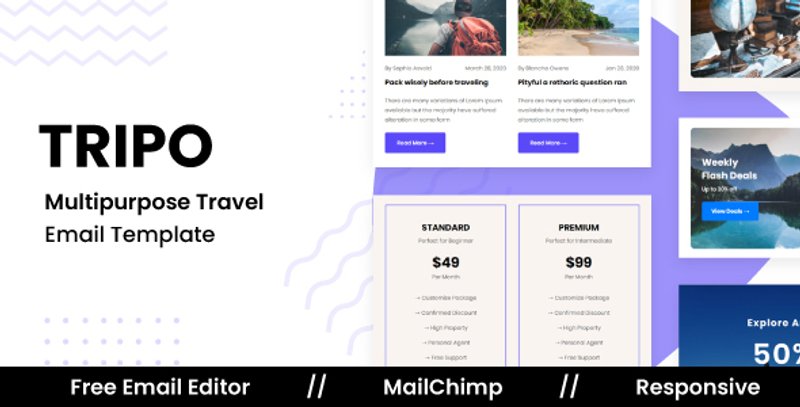 TRIPO email template travel agency