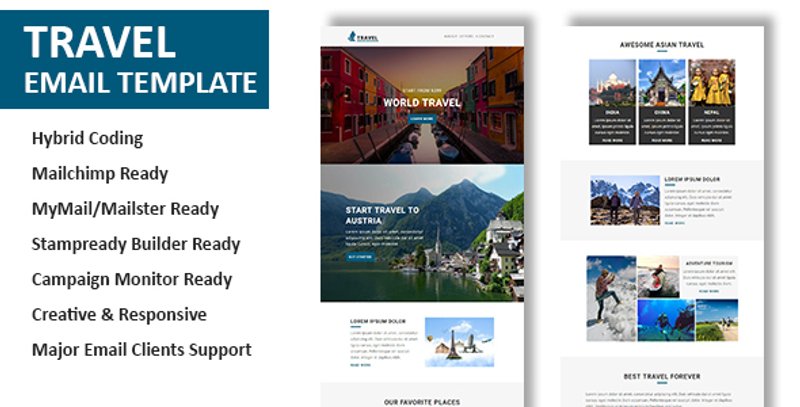 Travel email template