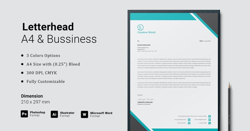 A Business Letterhead Template