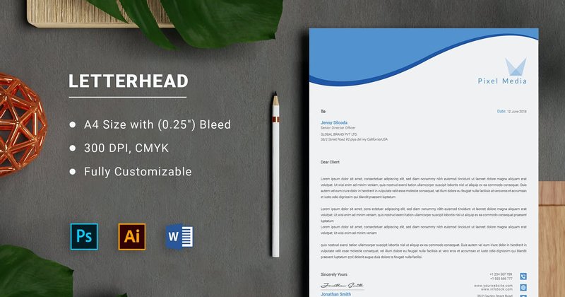 Business Letterhead Word