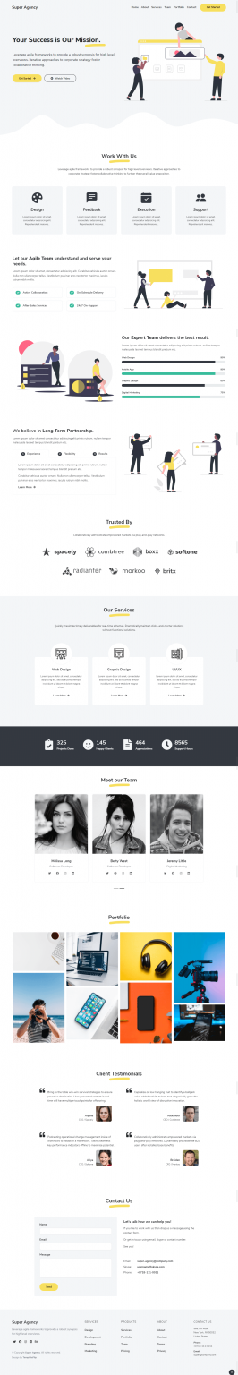 Free Bootstrap 5 Agency Website Template For Business And Startups ...