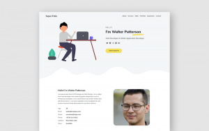 30+ Professional HTML & CSS Resume Templates for Free Download (and ...