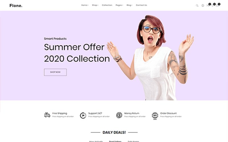 Flone Minimal eCommerce HTML