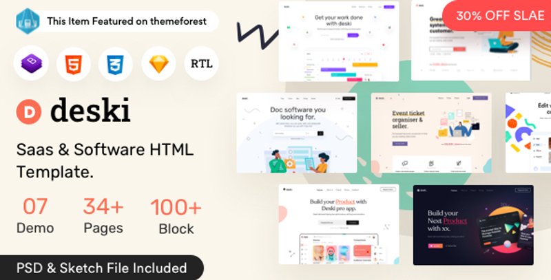 Deski Saas Software HTML