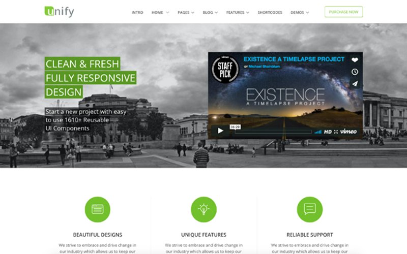 Unify Responsive Website Template