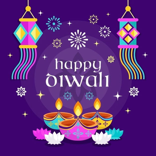 happy diwali greeting cards