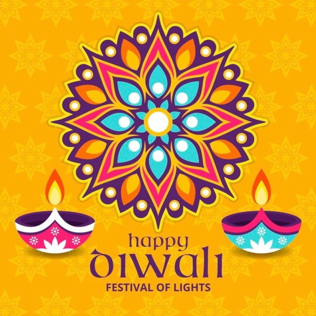 festival of lights diwali background