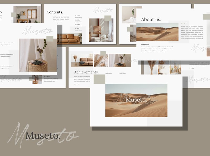 musetto modern business powerpoint template