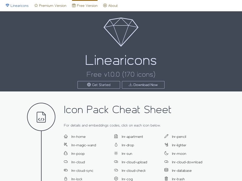 linearicons free vector line icons