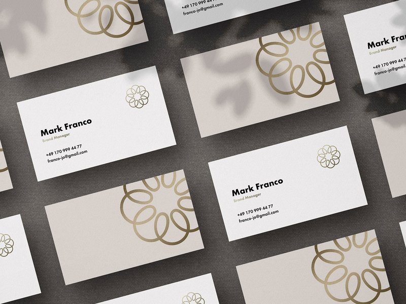 mote free business card mockup