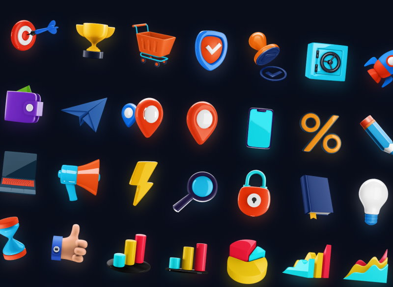 business d icons free psd