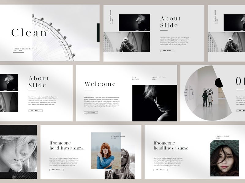 clean multipurpose powerpoint template