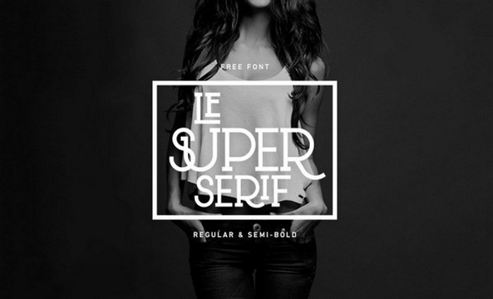 le super serif free font