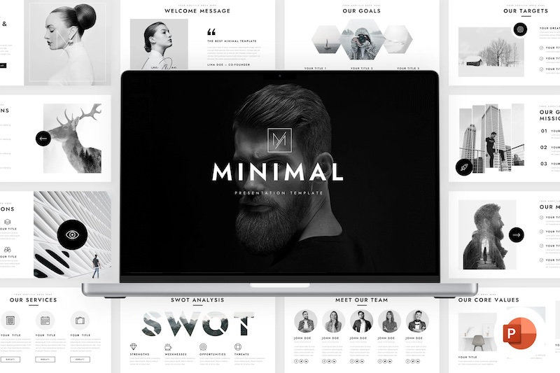 minimal powerpoint presentation template