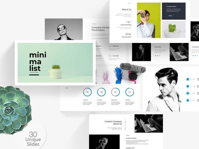 20 Best Minimal PowerPoint Templates Free & Premium Super Dev