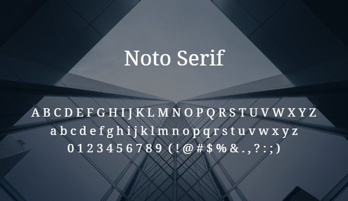 noto serif best free serif fonts