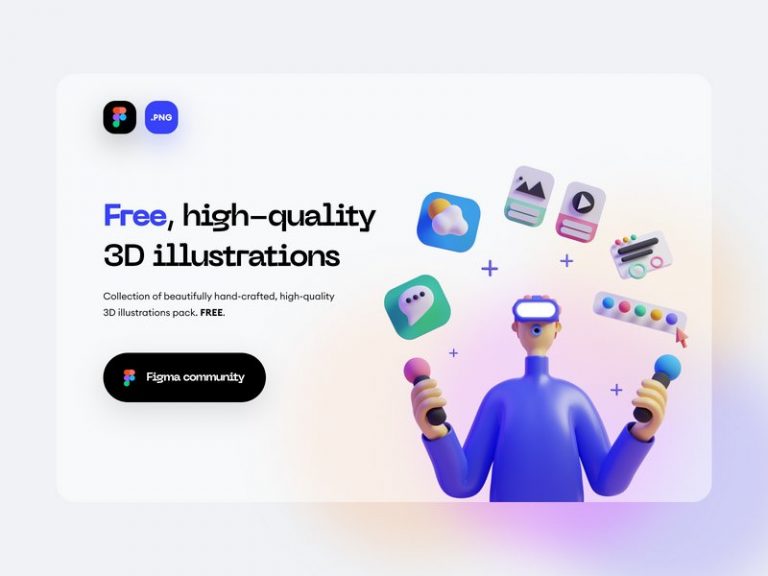 16 Free 3D Illustration Sets for Web and App Design - Super Dev Resources