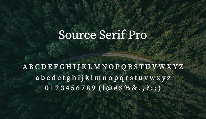 source serif pro best free serif fonts