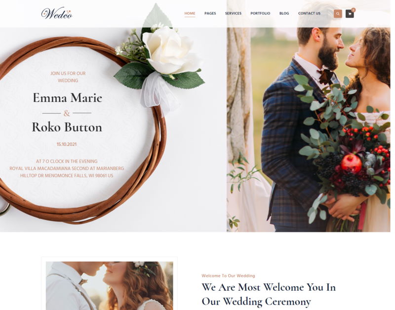 wedco multipurpose wedding html template