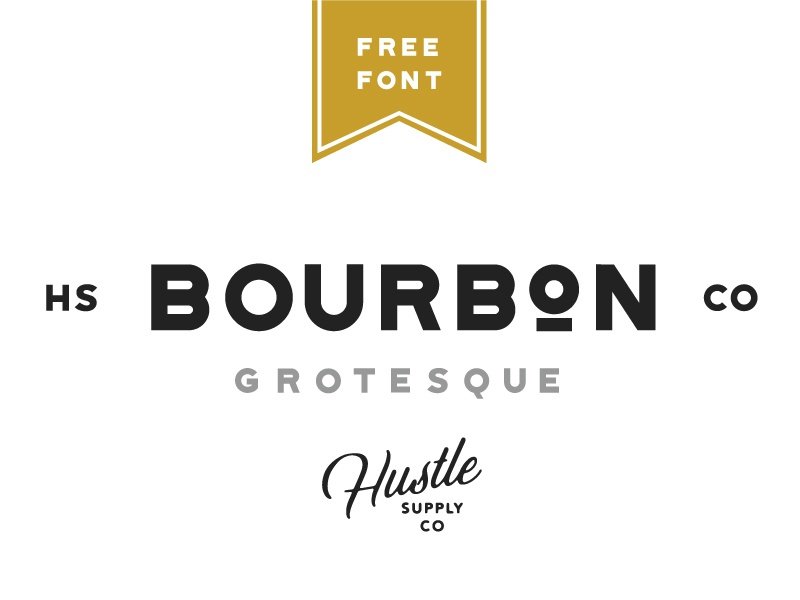 bourbon grotesque free font