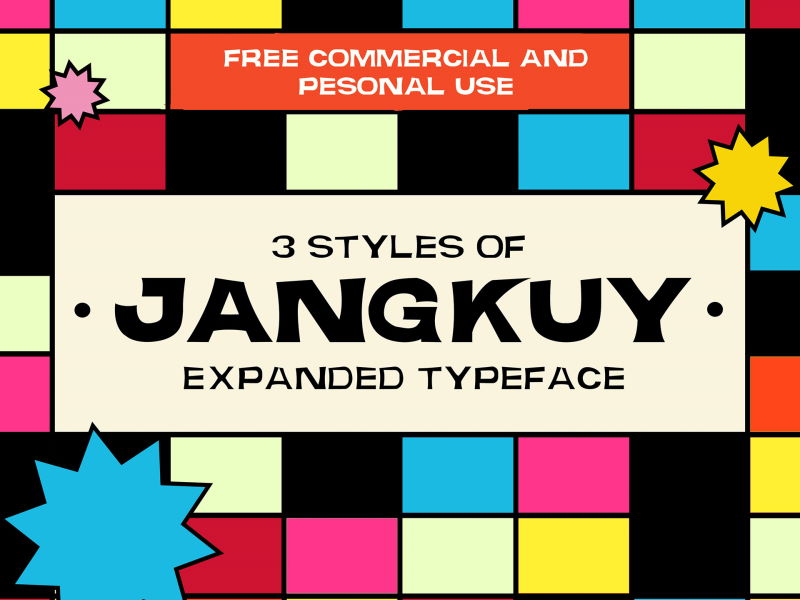 jangkuy expanded display free font