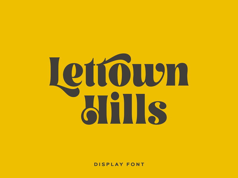 lettown hills cool font free