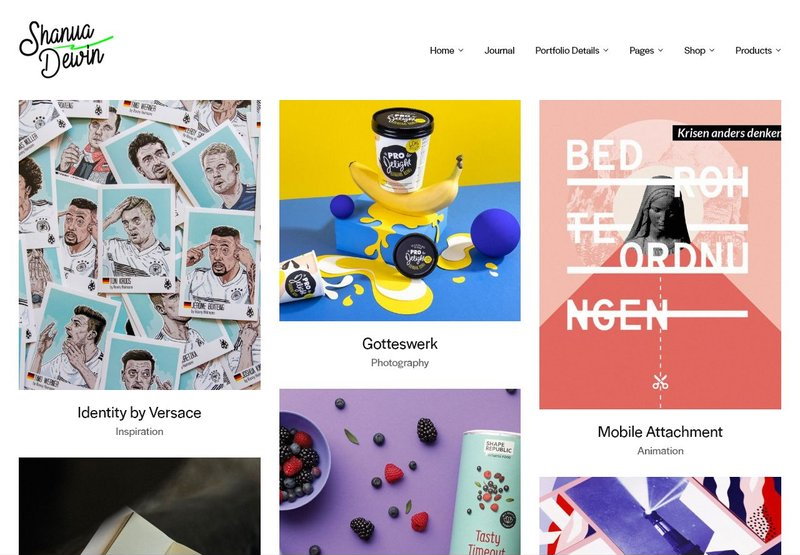 noti portfolio wordpress theme