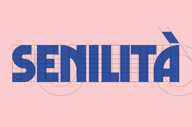 senilita free retro display font