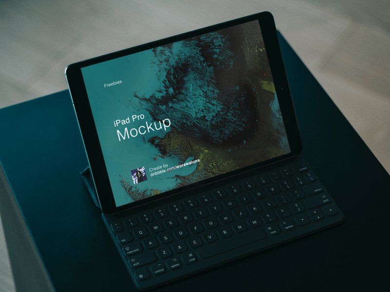 free apple ipad pro sketch mockup