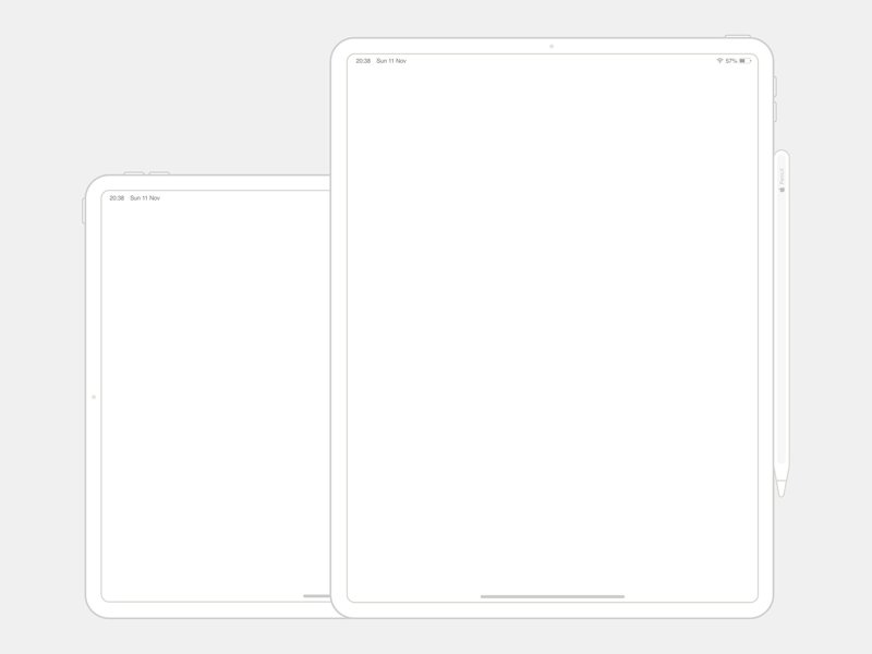 ipad pro wireframe free sketch mockup