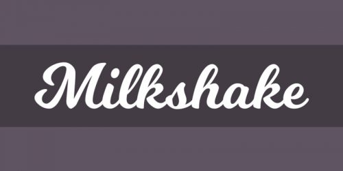 milkshake font family free download