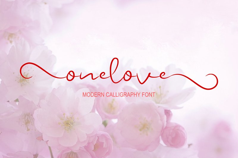 onelove free calligraphy font