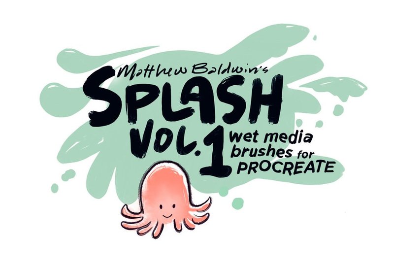 free wet media brushes procreate