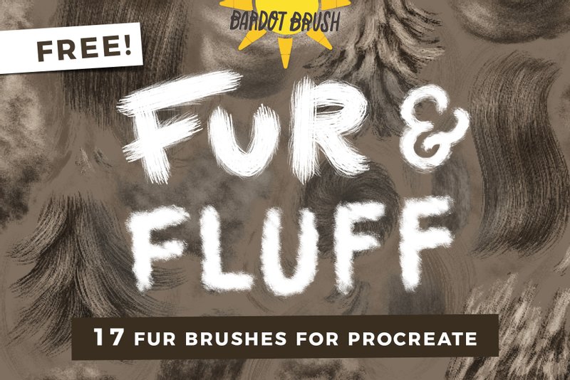 free fur and fluff brushes procreate