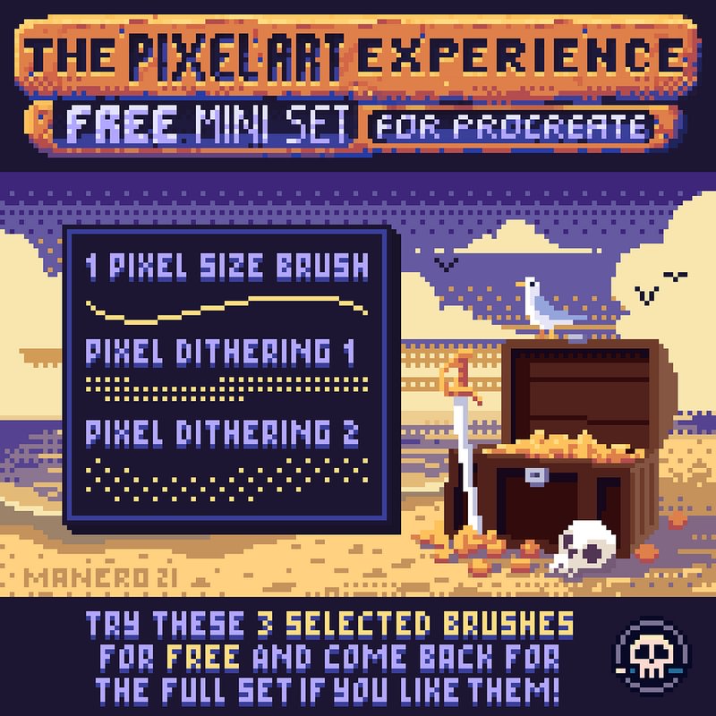 free pixel art brush procreate