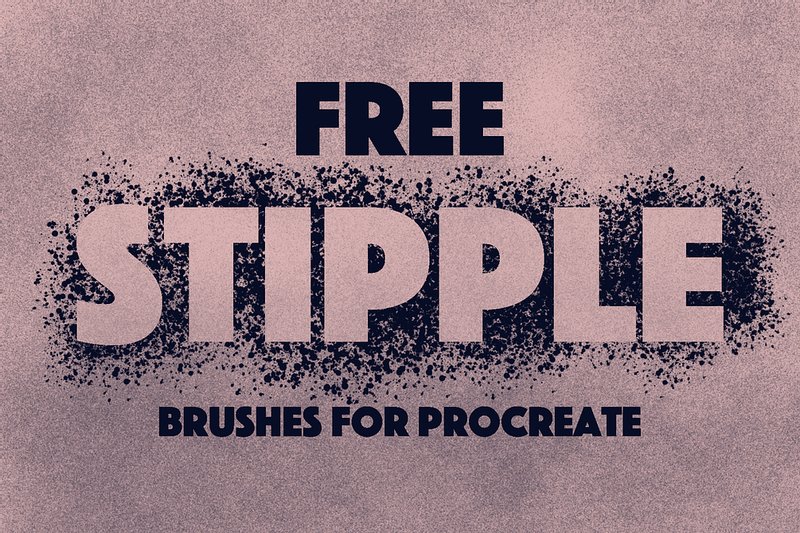 free stippling brush set procreate