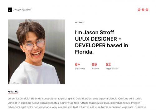 30+ Professional HTML & CSS Resume Templates for Free Download (and ...