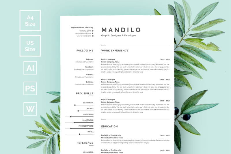 15 Best Free Resume Templates In Microsoft Word Super Dev Resources