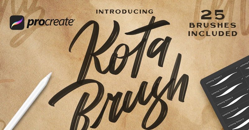 kota lettering brushes