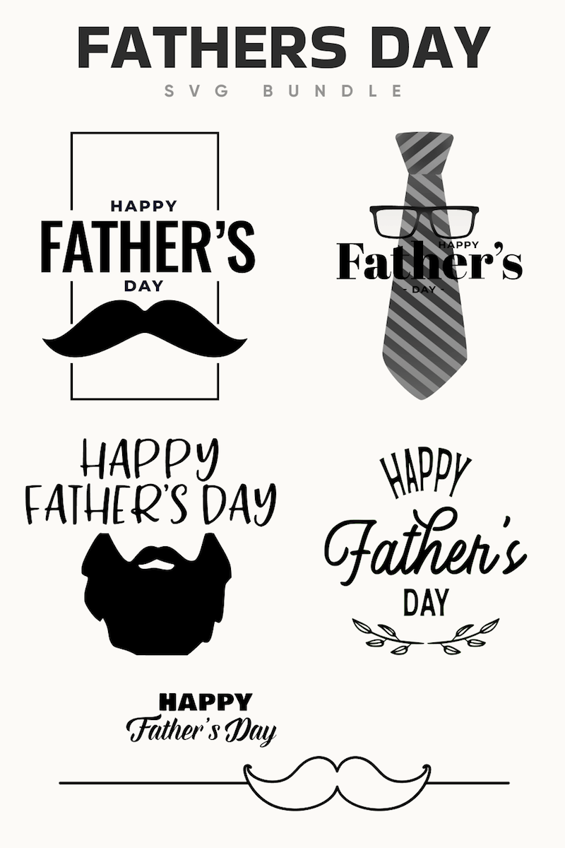 Free Happy Father's Day Greeting SVG Bundle - Super Dev Resources