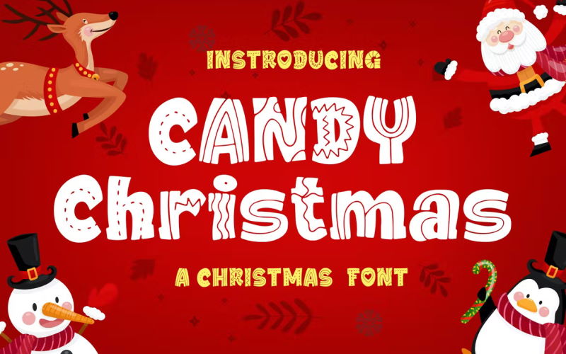 candy christmas font