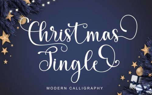 christmas jingle calligraphy font