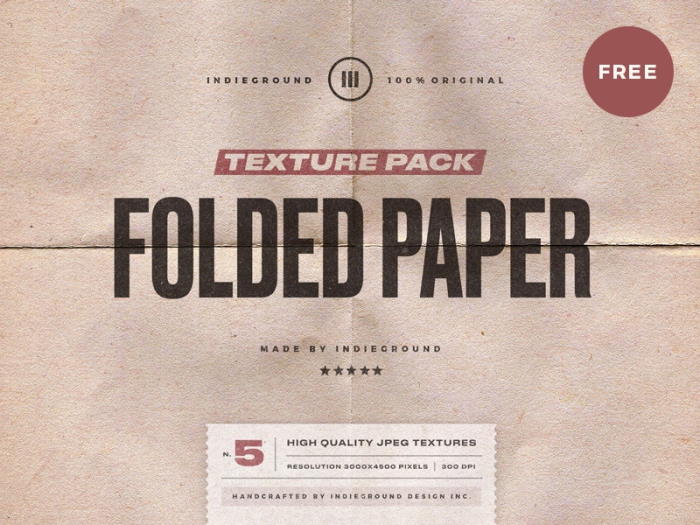 free folded paper textures