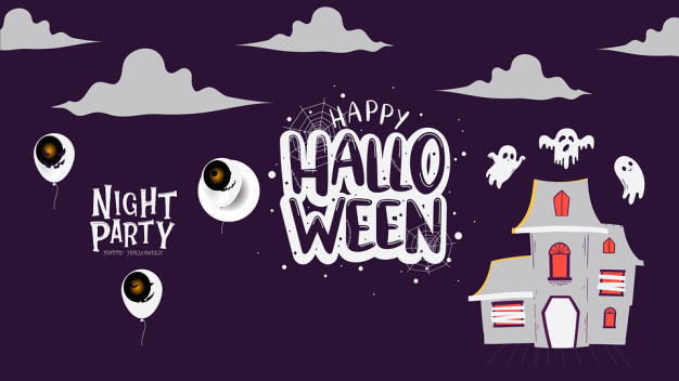 free happy halloween poster vector